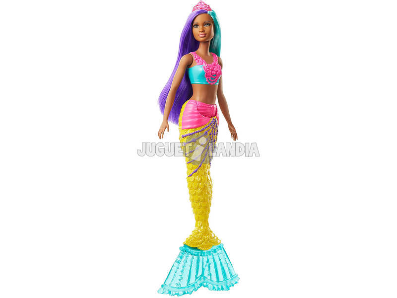 Barbie Sereia Dreamtopia Roxa e Azul Mattel GJK10