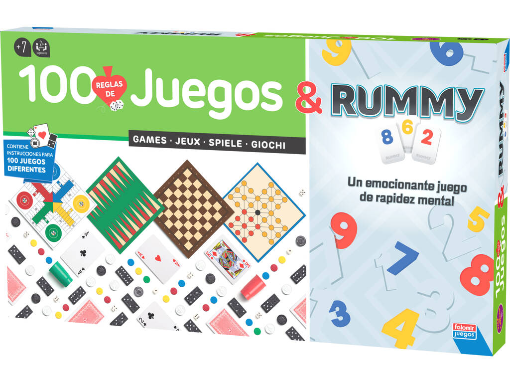 100 Juegos Reunidos + Rummy Falomir 29313