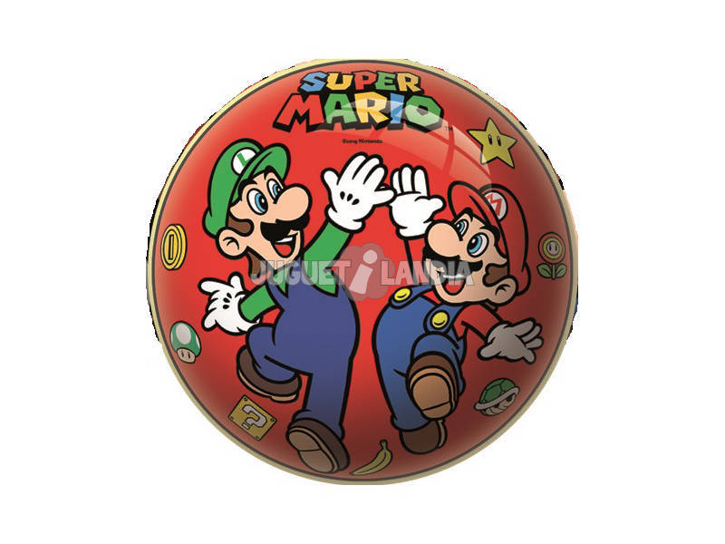 Pelota 13 cm. Super Mario Mondo 1341