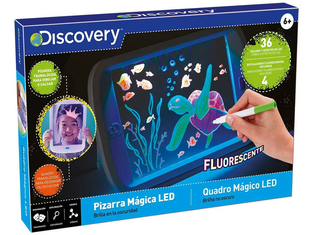 Discovery Ardoise Magique à Dessin Led World Brands 6000112