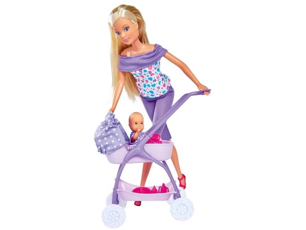 Steffi Love Poupée avec kit de promenade pour bébé