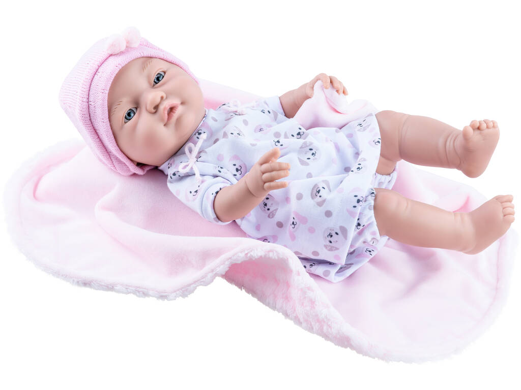 Baby Puppe 42 cm. Pink Decke Paola Reina 5189