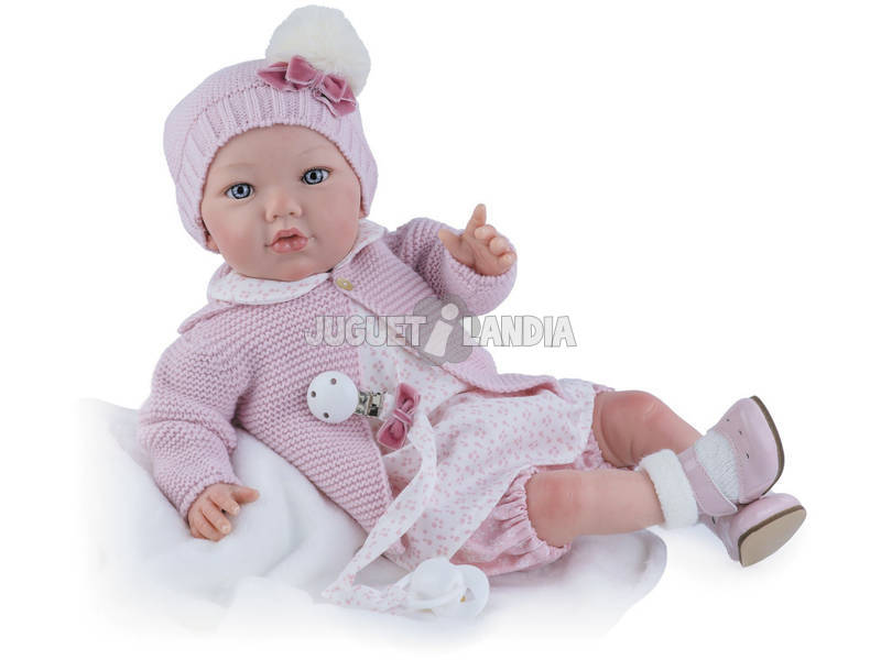 Boneca 45 cm. Newborn Cor-de-rosa Marina & Pau 3010