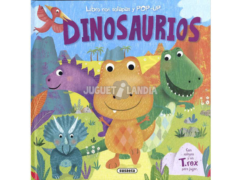 Libro con alette e dinosauri pop-up Susaeta S5105105001