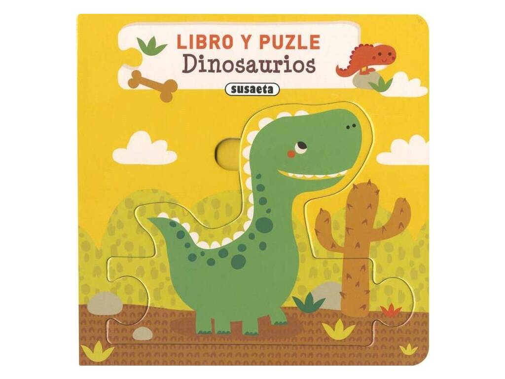 Livre et puzzle sur les dinosaures Susaeta S5108002