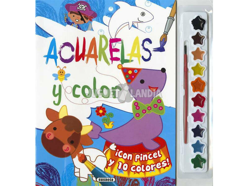 Aquarelles et couleurs Vache et phoque Susaeta S6059001