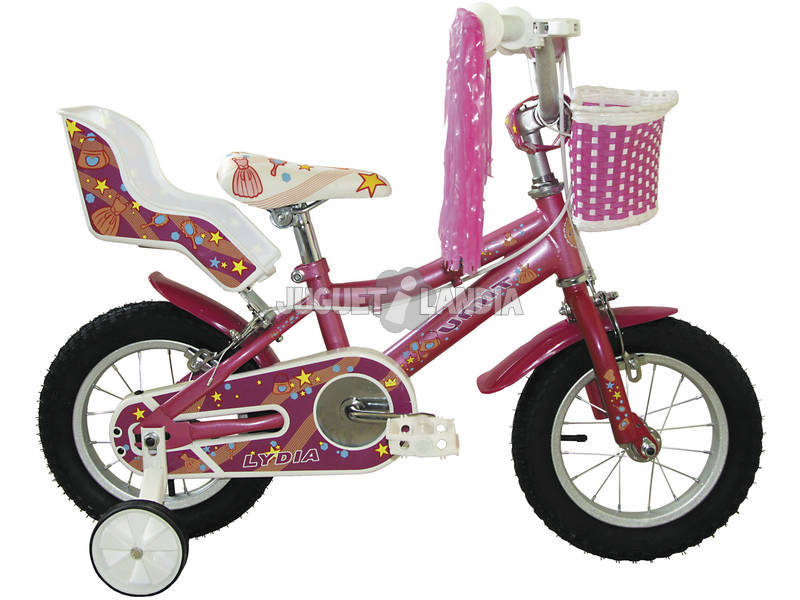 Bicicleta 12 Lydia com Cesto e Assento para Boneca Umit J1261