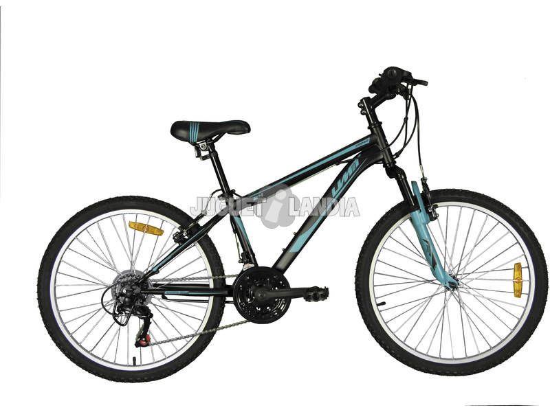 Fahrrad XR-240 Schwarz mit Wechsler Shimano 18G und Vorfederung Umit 2470CS-7
