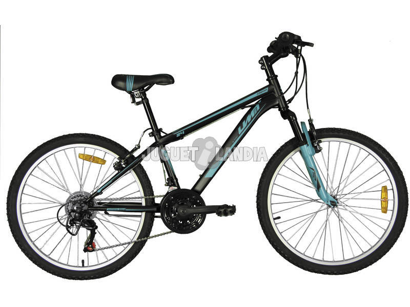 Bicicleta XR-240 Negra y Azul con Cambio Shimano 18v y Suspension Delantera Umit 2470CS-72