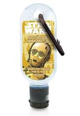 Gel Hydro Alcoolique 30 ml. Clip Disney Star Wars C3PO
