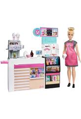 Barbie Cafétéria avec des Accessoires Mattel GMW03