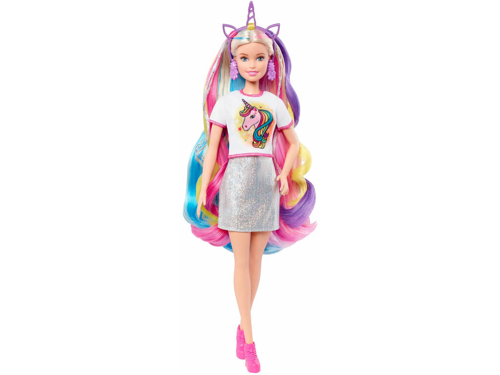 Barbie Peinados Fantasía Rubia Mattel GHN04