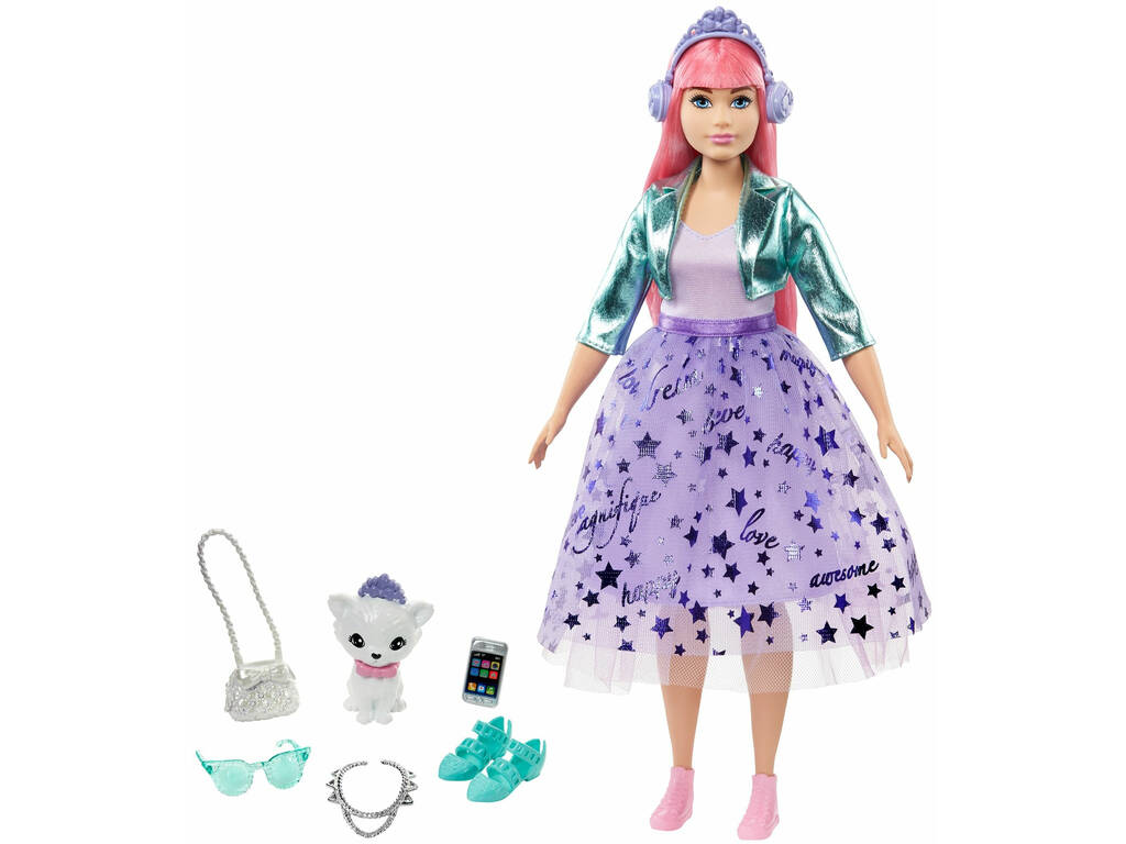 Barbie Princess Adventure avec Animal de Compagnie et Accessoires Mattel GML77