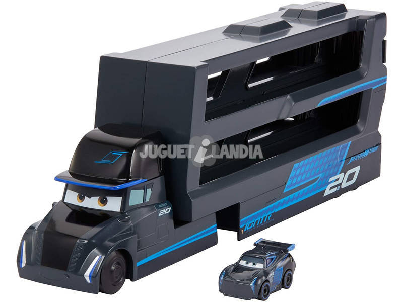 Cars Mini Racer Camion de Transport avec des Voitures de Course et Jackson Mattel GNW35