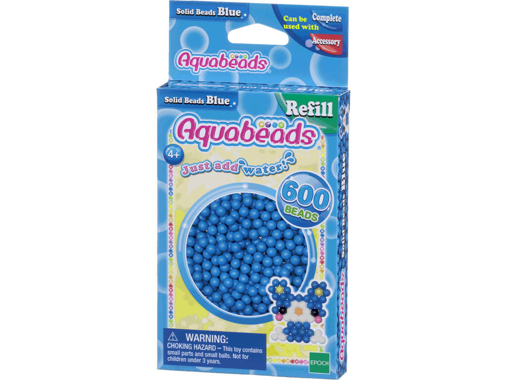 Aquabeads Pack Contas Sólidos Azul Epoch Para Imaginar 32568