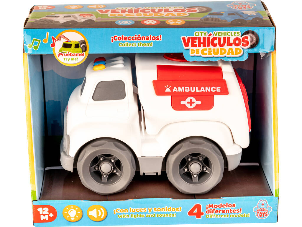 Vehículo de Ciudad Ambulancia con Luces y Sonidos