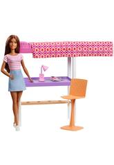 Barbie Mobiliario Dormitorio Mattel FXG52