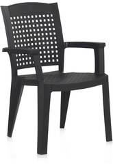 Cadeira Metal Antracite Mobiliário de Jardim SP Berner 55117