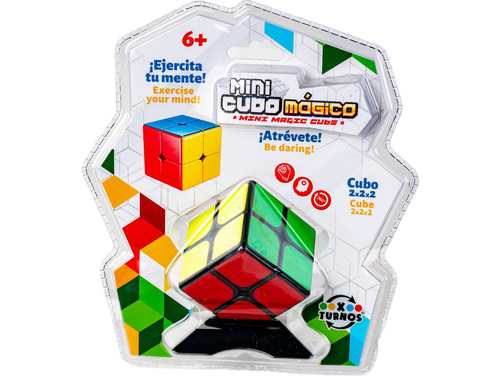Cubo Mágico Mini 2x2x2 con Peana