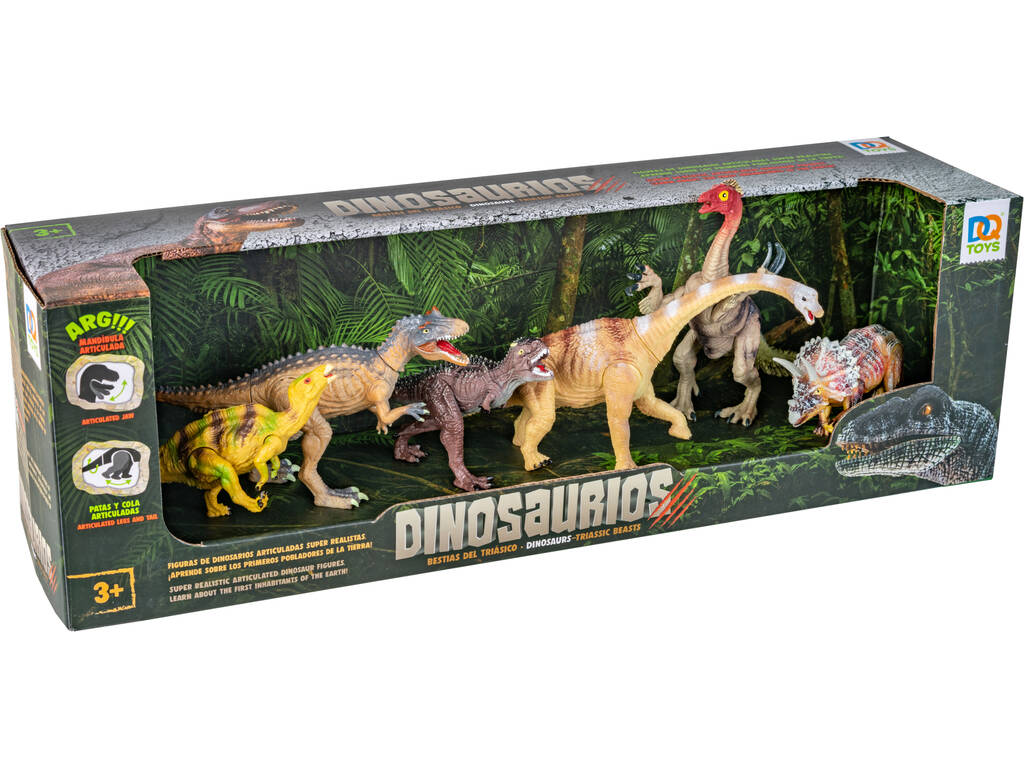 Set 6 Dinosaures avec Carnotaurus