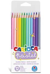 12 Pastellfarbe-Stifte Pack Carioca 43034