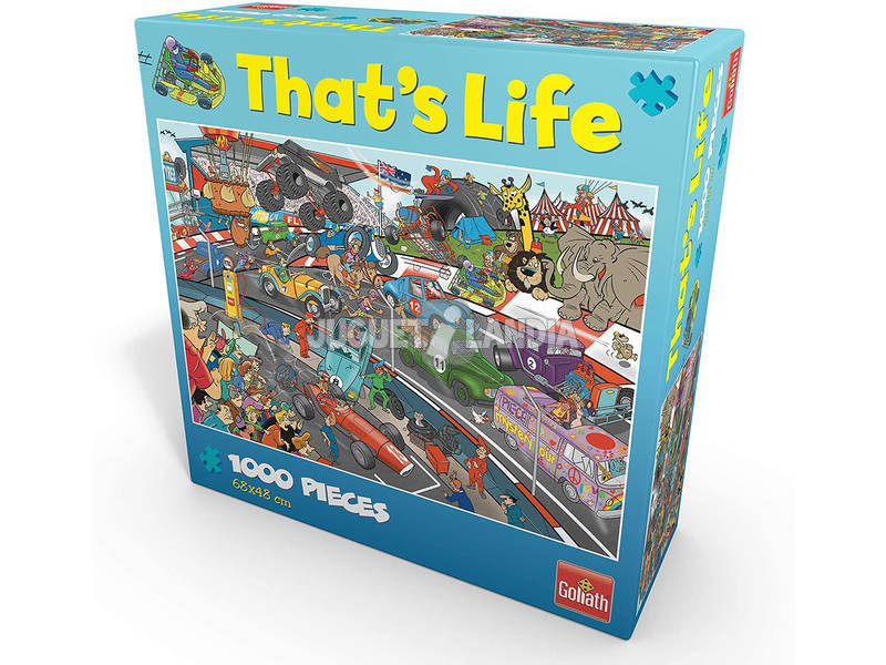 Puzzle 1000 Teile That's Life Autorennen Goliath 371425