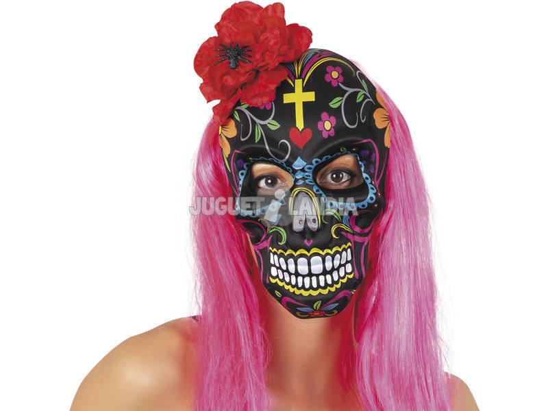 Katrina Maske mit Rose und Spinne Rubies S3222