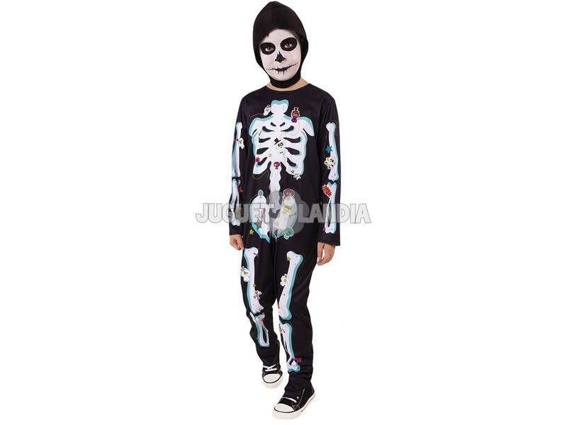 Déguisement pour Enfant Squelette Autocollants Taille S Rubies S8662-S