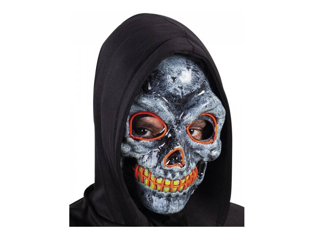 Skull Maske mit Licht Rubies S5157