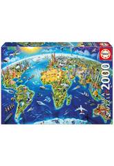 Puzzle 2000 Symbole der Welt Educa 17129