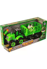 Tracteur avec Remorque et Vache