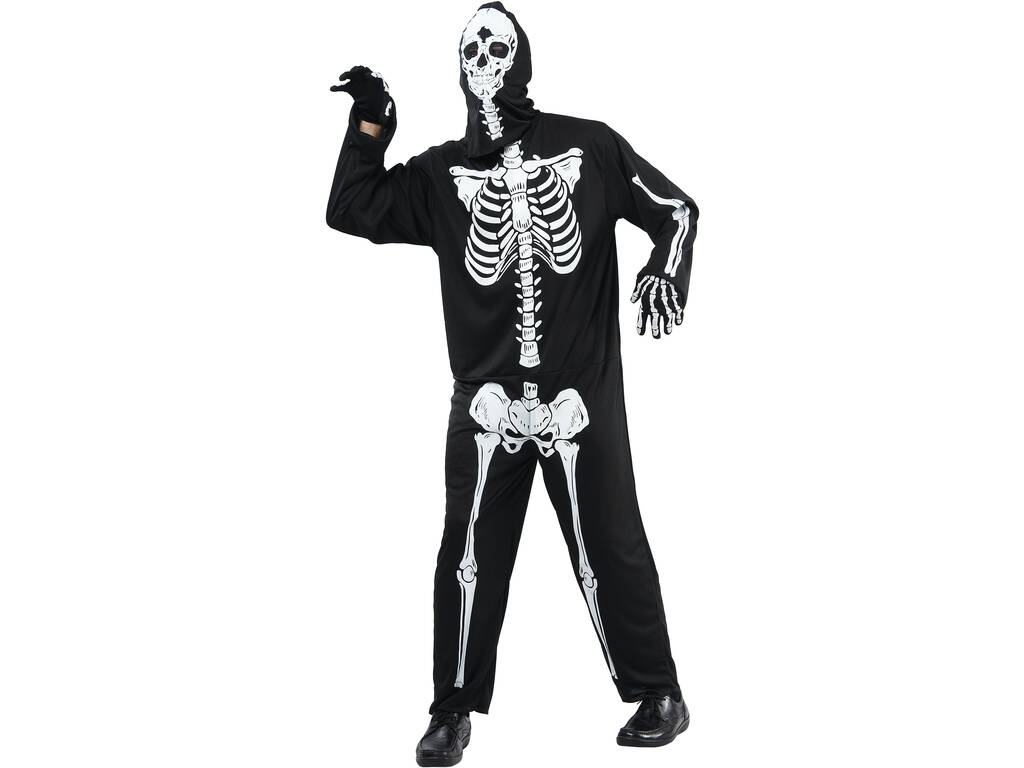 Disfraz Adulto Hombre Esqueleto Talla M