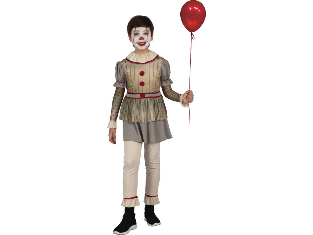 Creepy Clown Kostüm für Kinder Größe M