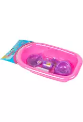 Baignoire Rose avec des Accessoires