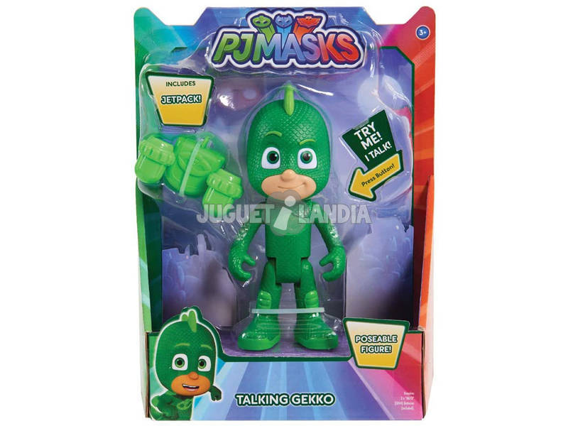 Pj Masks Super Figurine Gekko Avec Voix Bandai 24695