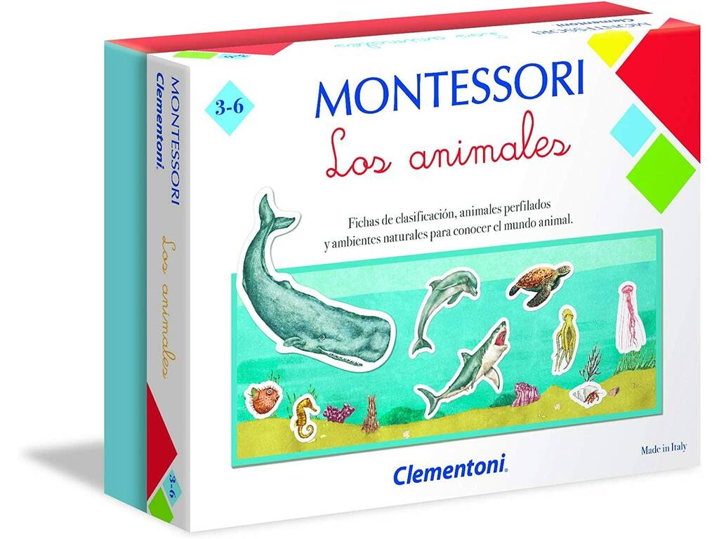 Juego Educativo Montessori Los Animales Clementoni 55291.7