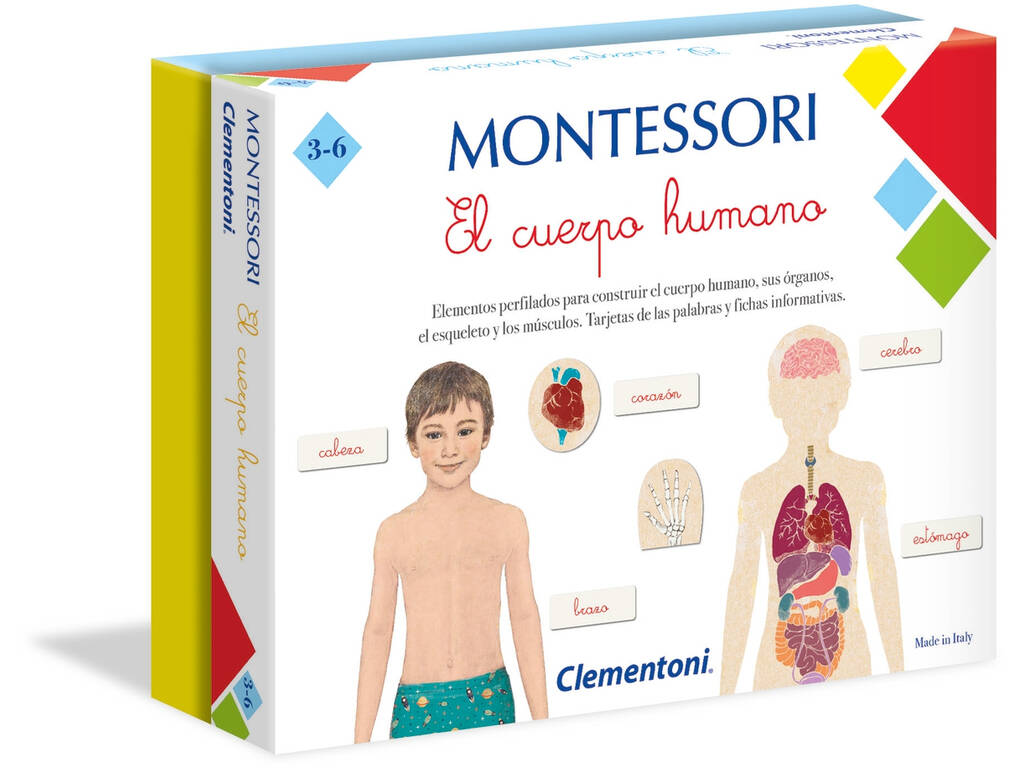 Montessori Der mencshliche Körper Lernspiel Clementoni 55292.4