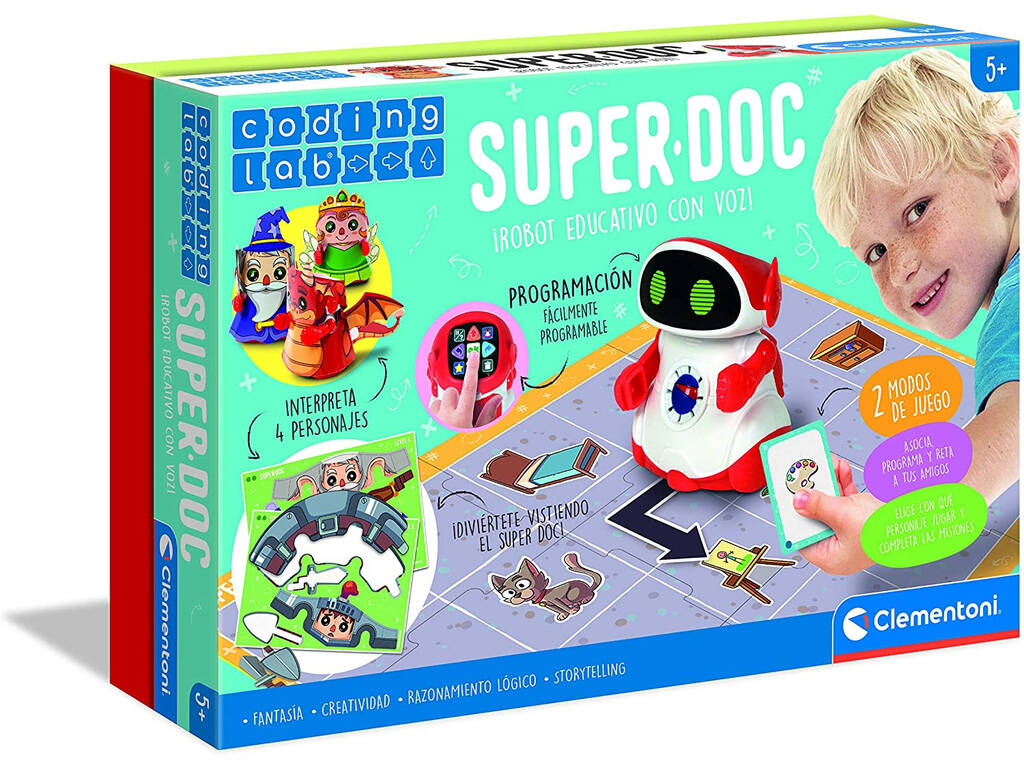 Robot Educativo con Voz Super Doc Clementoni 55379.2