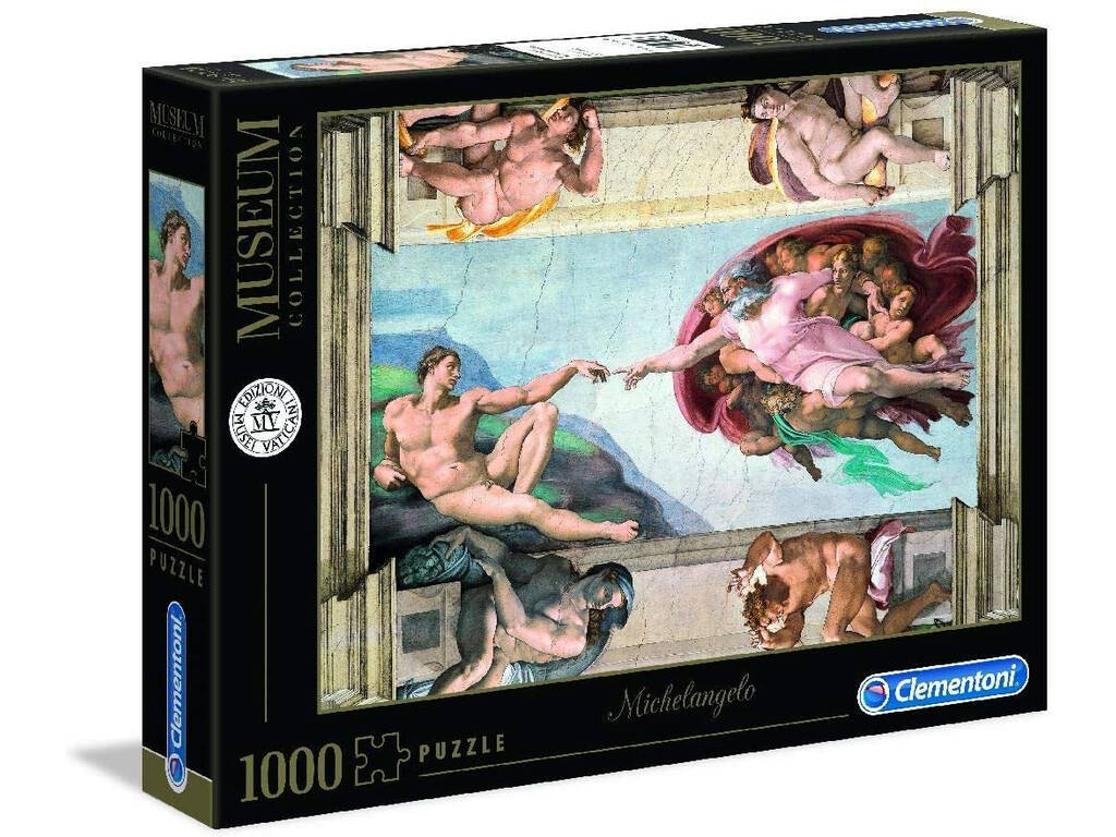 Puzzle 1000 Michelangelo: La Creación del Hombre Clementoni 39496