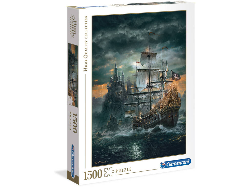 Puzzle 1500 Piratenschiff Clementoni 31682