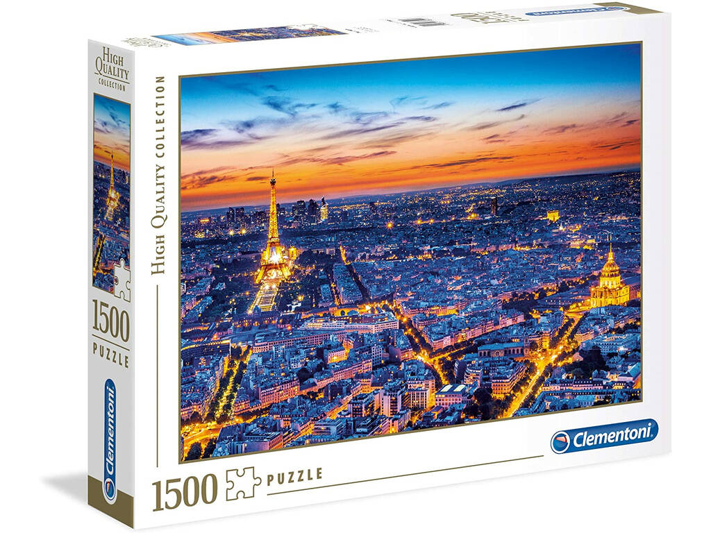 Puzzle 1500 Sicht von Paris Clementoni 31815