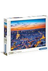 Puzzle 1500 Sicht von Paris Clementoni 31815