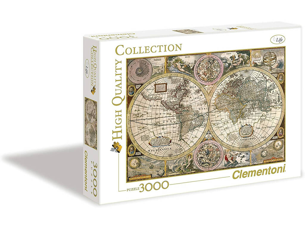 Puzzle 3000 Mapa Antigo Clementoni 33531