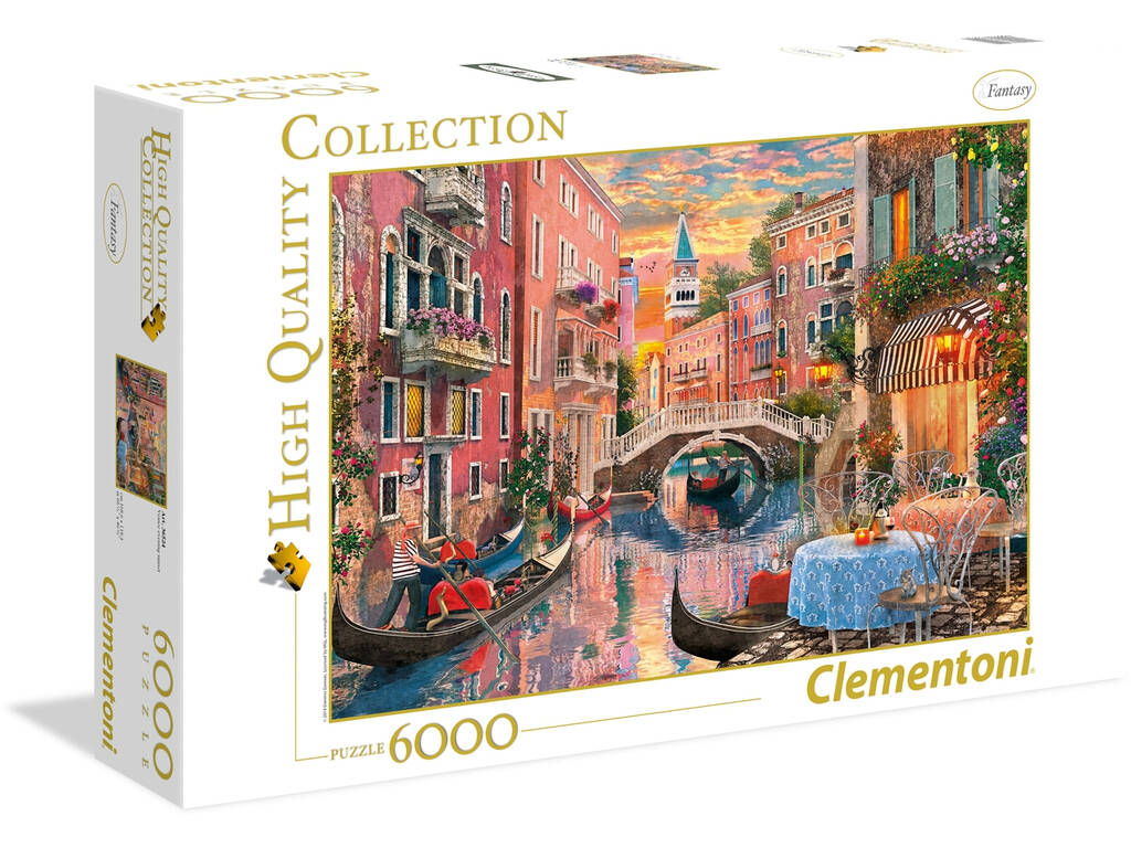 Puzzle 6000 Atardecer en Venecia Clementoni 36524