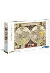 Puzzle 6000 Mapa Antiguo Clementoni 36526