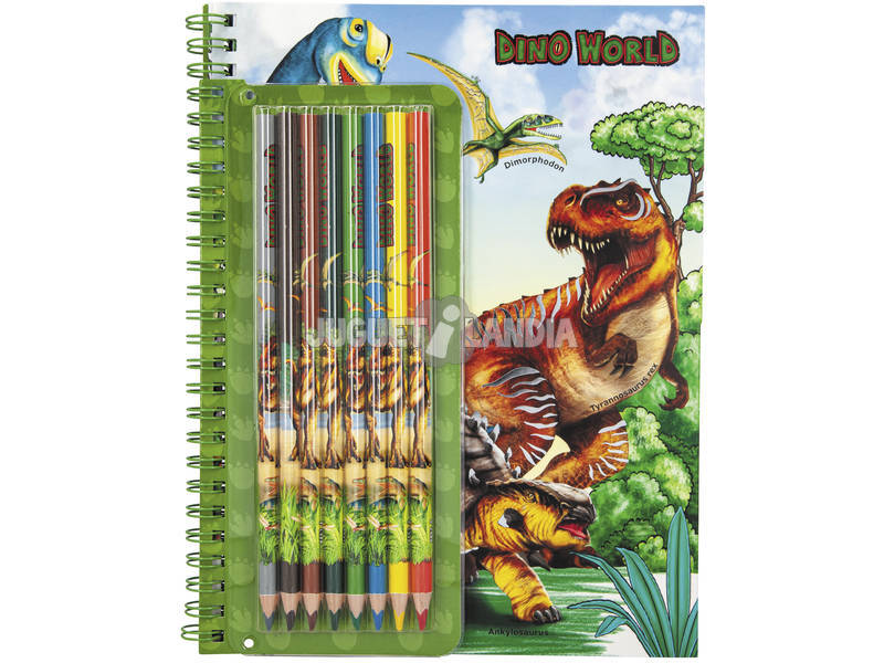 Dino World Libro da Colorare 6852