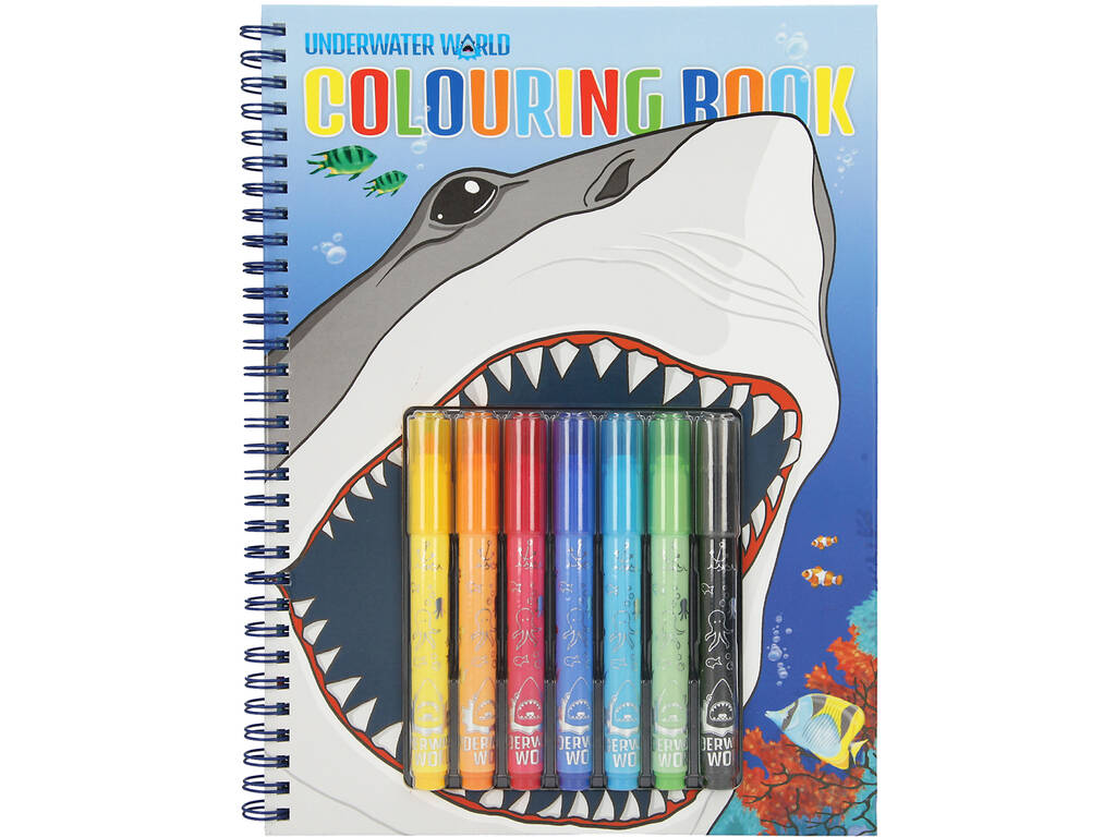 Dino World Libro de Colorear Underwater 7300