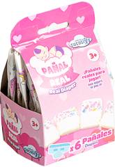 Pack 6 Couches pour Poupée de Bébé