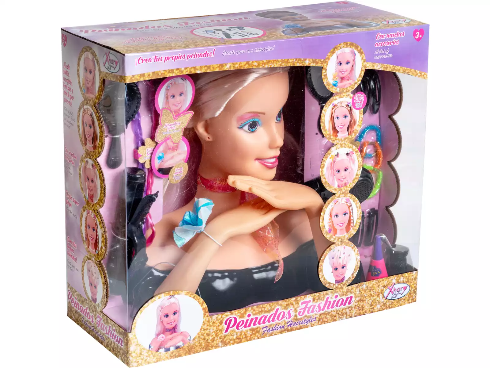 Busto de barbie best sale para peinar y maquillar