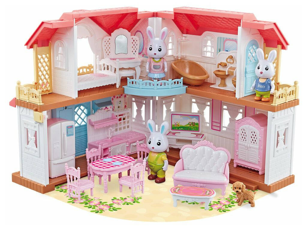 Casa Deluxe Casetta dei Coniglietti con Accessori